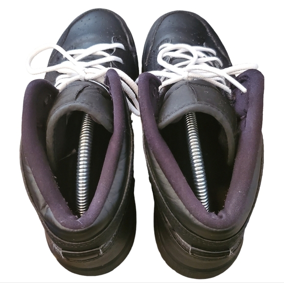 Nike Air Jordan 1 Mid GS Triple Black 554725-091 Basketball Sneakers (Youth 7) - Picture 7 of 10